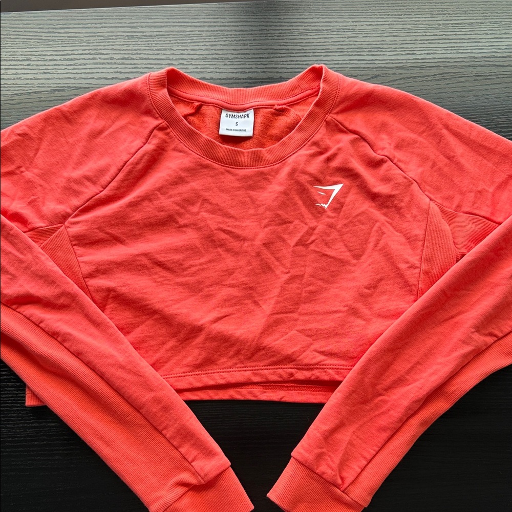 Gymshark Vibrant Coral Cropped Top